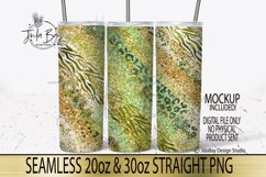 Yellow Beautiful colored tumblers with marble milky way texture and animal prints
