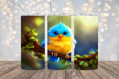 Yellow BreastedTwitter Bird- 20oz Sublimation - PNG Design Product Image 1