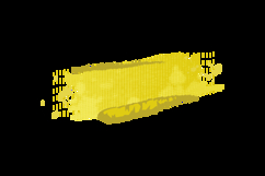 Yellow brush stroke abstract element clipart Product Image 2