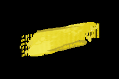 Yellow brush stroke abstract element graphic Product Image 2