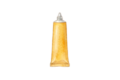 Yellow Color Tube Png| Artist Png Product Image 1