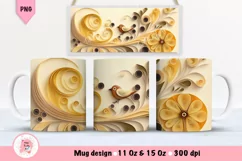 Yellow Flowers 3D Mug Wrap Sublimation Designs, 3d Mug, Flowers Png