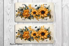Sunflowers License Plate PNG | 3D Floral Car Plates Art Product Image 2