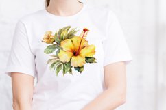 Yellow flower. Watercolor clipart collection Product Image 5