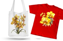 Yellow flower. Watercolor clipart collection Product Image 7