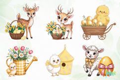 Yellow Gingham Bunny PNG Product Image 5