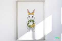 Yellow Gingham Bunny PNG Product Image 6
