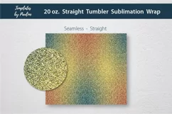 Yellow Green Glitter Seamless Tumbler Sublimation Wrap for 20 oz Skinny Straight Tumbler