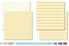 cute yellow 12x12 digital papers