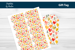 Yellow Heart Printable Heart Product Label