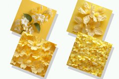 Yellow Jasmine Flowers Digital Paper Bundle Product Image 2