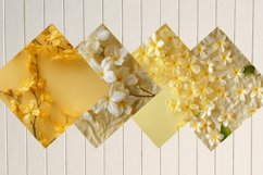 Yellow Jasmine Flowers Digital Paper Bundle Product Image 3