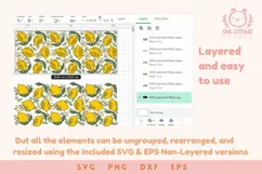 Yellow Lemons Libbey Wrap SVG PNG 16 oz Fro Cricut 1