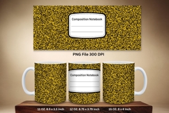 11oz &amp; 15oz Mug Composition Book Design Teacher School Theme Product Image 1