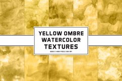 Yellow Ombre Watercolor Textures Product Image 1