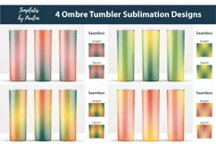 yellow orange green Seamless Ombre Sublimation Designs for 20 oz skinny tumbler