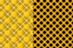 Yellow Plaid Patterns Design, Sublimation Design Product Image 2