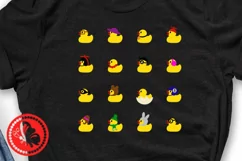 Yellow rubber ducks Svg Cricut png pdf jpg T shirt design Product Image 1