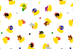 Seamless pattern yellow rubber ducks backdrop Background Product Image 2