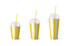 Disposable Cup. Vector Set. Product Image 9