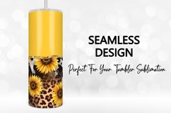 Yellow Sunflower Country Western Tumbler Wrap Sublimation Product Image 3