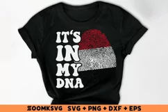 It's in my DNA Yemen Flag Fingerprint Sublimation PNG, SVG Product Image 2