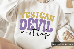 Yes I Can Devil A Stick - Halloween Design Product Image 1