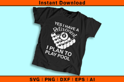 Retirement Pool Player SVG | Funny Retirement Gift Design Product Image 2