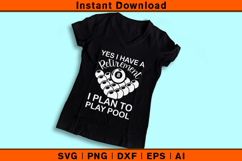Retirement Pool Player SVG | Funny Retirement Gift Design Product Image 3
