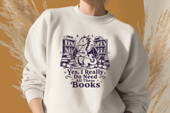 Book Dragon SVG - Yes I Really Do Need All These Books PNG Product Image 2
