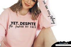 Yet. Despite The Look Sleeve SVG, Sarcastic SVG Design Product Image 1
