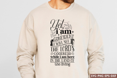 Yet i am confident i will see the lord&#039;s SVG, Christian SVG Product Image 1