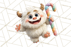 Christmas Yeti PNG, Funny Winter Clip Art Product Image 5