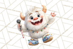 Christmas Yeti PNG, Funny Winter Clip Art Product Image 5