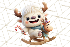Christmas Yeti PNG, Funny Winter Clip Art Product Image 3