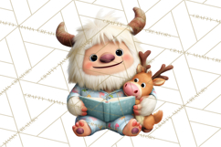 Christmas Yeti PNG, Funny Winter Clip Art Product Image 5