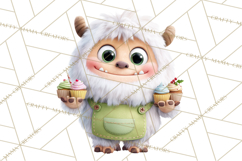 Christmas Yeti PNG, Funny Winter Clip Art Product Image 3
