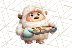 Christmas Yeti PNG, Funny Winter Clip Art Product Image 4
