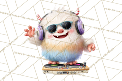 Christmas Yeti PNG, Funny Winter Clip Art Product Image 5