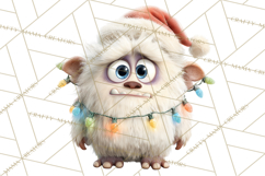 Christmas Yeti PNG, Funny Winter Clip Art Product Image 4