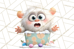 Christmas Yeti PNG, Funny Winter Clip Art Product Image 3