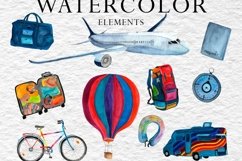 Watercolor travel clip art. Product Image 2