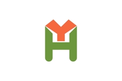 YH HY letter logo design. Product Image 1