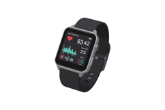 Smartwatch displaying health data in flat vector illustratio Product Image 1