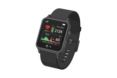 Smartwatch displaying health metrics in flat digital vector Product Image 1