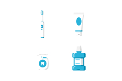 Electric toothbrush toothpaste dental floss mouthwash oral h Product Image 1