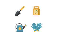 Gardening tools with trowel seed packet watering can and glo Product Image 1
