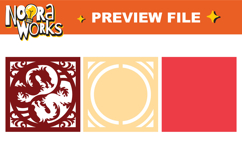 3D Dragon Shadow Box SVG Bundles Product Image 3