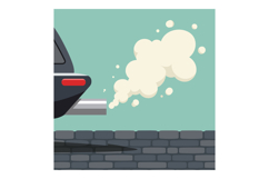 Car exhaust smoke emission pollution environmental air quali Product Image 1