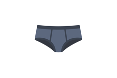 Mens dark grey underwear briefs flat design simple casual cl Product Image 1
